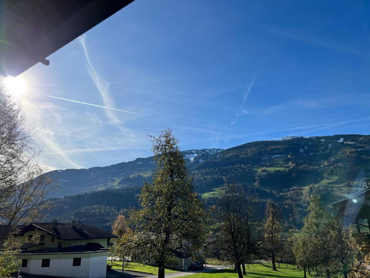 Ferienwohnung Platzhirsch Panorama View Balkon, Gartensauna, Garten, Grillplatz Stumm Esterno foto