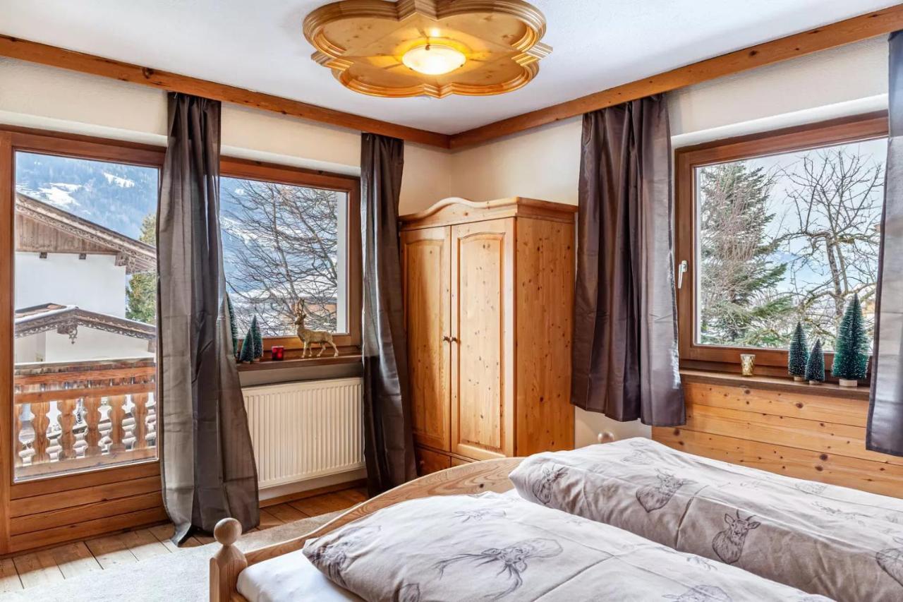 Ferienwohnung Platzhirsch Panorama View Balkon, Gartensauna, Garten, Grillplatz Stumm Esterno foto