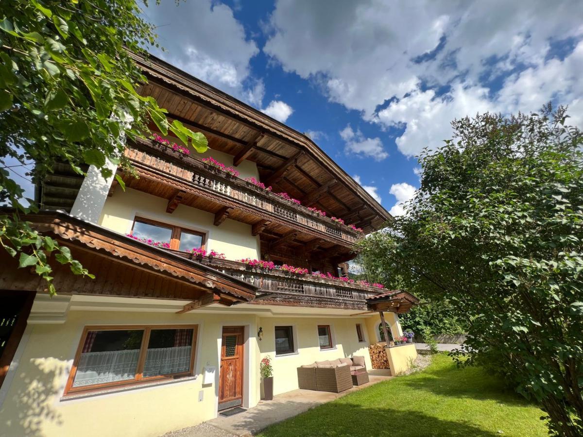 Ferienwohnung Platzhirsch Panorama View Balkon, Gartensauna, Garten, Grillplatz Stumm Esterno foto