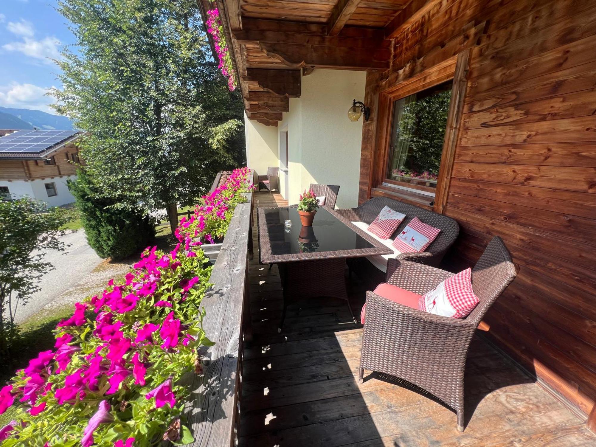 Ferienwohnung Platzhirsch Panorama View Balkon, Gartensauna, Garten, Grillplatz Stumm Esterno foto